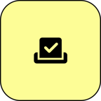 Political Committee icon. Black ballot box silhouette on pastel yellow background. Political Committee icon. Black ballot box silhouette on pastel yellow background.